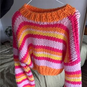 Beginning boutique cropped sweater